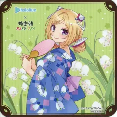 【中古】コースター アキ・ローゼンタール(浴衣ver.) オリジナルコースター 「バーチャルYouTuber ホロライブ×極楽湯・RAKU SPAコラボ第六弾 フロライフ」 コラボメニュー注文特典