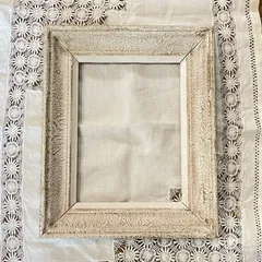 どんぐりレリーフダブルフレーム ブロンズ&ウッド ガラス入りフランス