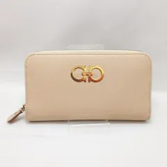 〇〇Ferragamo フェラガモ ガンチーニアイコンヴィッテロ 長財布 ラウンドファスナー  IY-22B300 ベージュのサムネイル