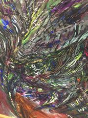 アクリル絵画F10号「カラス」アート