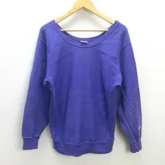 Q■ ADAM ET ROPE購入■チャンピオン/CHAMPIONリバースウィーブ REVERSE WEAVE スウェットトレーナー■紫【レディースM】LADIES/138【中古】