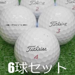 로스트볼 타이트리스트 PRO V1x LEFT DASH 6구 세트 중고 B랭크 미품 레프트 대시 프로 V1x와 유사한 중고 탄도로 롱 게임의 스핀량을 저감해 확실한 타감을 갖춘 토탈 퍼포먼스 화이트 골프볼