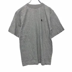 champion 半袖 ロゴ Tシャツ L ライトグレー ブラック チャンピオン クルーネック 古着卸 アメリカ仕入 a508-5574