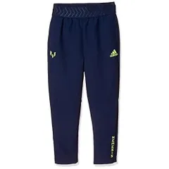 アディダス(adidas) サッカー メッシ ロングパンツ STRパンツ ボーイズ FTG75-DV1329 カレッジネイビー/ソーラーイエロー 130cm