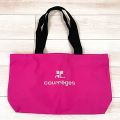 Courreges クレージュ 刺繍 トートバッグ ピンク ロゴ Y2K 平成ギャル マクブリング Archive 00sのサムネイル
