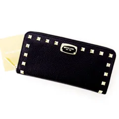 マイケルコース 長財布 スタッズ ブラック 黒 レザー MICHAEL KORS 長サイフ サイフ 収納 財布 ユニセックス 小物  T4794 