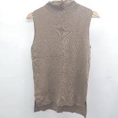 ◇ Θ φ BEAMS HEART ビームス ハート ハイネック ノースリーブ カットソー サイズ表記なし ブラウン レディース E  【1503040001536】のサムネイル