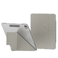 新品 【SwitchEasy】 iPad Pro13インチ 2024 対応 ケース 手帳型 レザー 背面 クリア 5WAY スタンド 保護 カバー ペン収納 可能 オートスリープ 対応 [ iPad Pro 13インチ アイパッドプロ 13 M4 対応 ] O