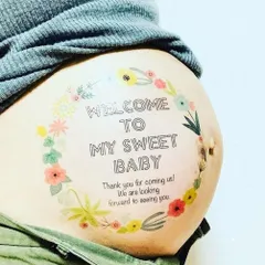 【アウトレット】マタニティフォトシール ベリーペイント 練習用シール付 G【数量限定】