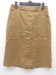 ◇ LUCA/LADY LUCK LUCA ルカ レディラックルカ 膝丈 タイト スカート 36 ブラウン * 【1002799469395】