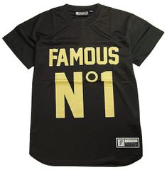 FAMOUS STARS & STRAPS (フェイマス スターズ アンド ストラップス) メッシュ ジャージー Tシャツ First String Mesh Jersey Black