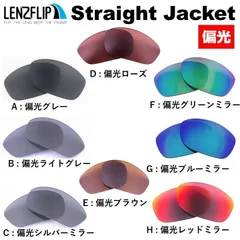 オークリー Oakley サングラス Straight Jacket ストレートジャケット モデル 偏光 交換 レンズ レンズフリップ オリジナルレンズ