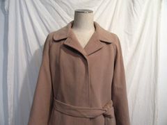 英国製ビンテージ Aquascutum ウールネル ラグラン ロングコート