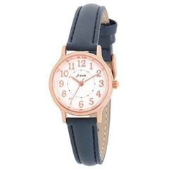 ☆ ネイビー ☆ J-AXIS ジェイアクシス レディースウォッチ 10気圧防水 ジェイアクシス 腕時計 J-AXIS HL281 リストウォッチ 時計 ウォッチ レディース 合皮 ベルト フェイクレザー アナログ 3針 おしゃれ かわいい 大人 可愛い