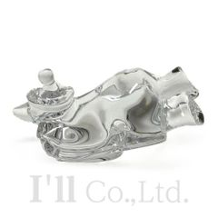 Baccarat　バカラ　クマの休日　そり滑り　フィギリン　クリスタルガラス　クリア　インテリア小物　置物　オーナメント　フィギュア　オブジェ　プレゼント　ベア　熊　クマのそり滑り【中古】【76780】