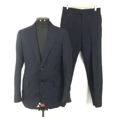 Simplicitie plus/シンプリシティー★シングルスーツ/上下セットアップ【メンズS/44/紺/ネイビー】◆BG601<sale>