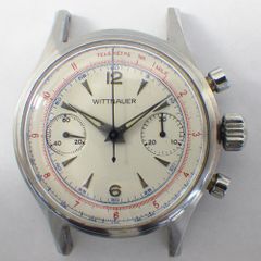 ウィットナー WITTNAUER 手巻き 腕時計 クロノグラフ  ステンレス アンティーク  3256 メンズ【中古】【送料無料】