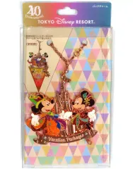 【中古】キーホルダー ミッキーマウス＆ミニーマウス バッグチャーム 「ディズニー」 東京ディズニーリゾート バケーションパッケージ特典