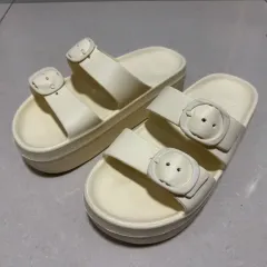 ZARA(ザラ) イエロー 厚底 スリッパ 37 （ 240 ）