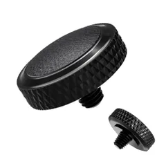 未使用　アルチザン&アーティスト　ライカ　レリーズボタン　ブラック&シルバー 未使用 アルチザン&アーティスト ライカ レリーズボタン