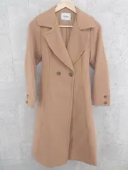 ■ Lily Brown リリー ブラウン ベルト付 長袖 トレンチ コート F キャメル レディース  【中古】 【1002799588065】のサムネイル