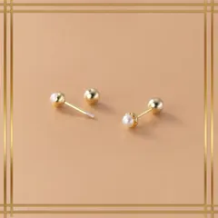 121【K10ゴールド】パール 淡水 ピアス 一粒 小ぶり 上品 華奢 シンプル エレガント 大人可愛い 高見え 普段使い オフィス カジュアル フォーマル 結婚式 デート ギフト プレゼント レディース ジュエリー アクセサリー 真珠風 清楚 きれいめ 優雅