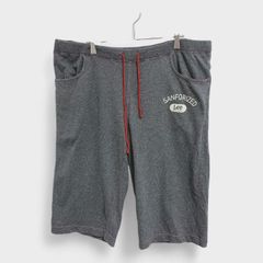 【Lee】【リー】『スウェットパンツ』[ハーフパンツ] ウエストゴム グレー系 (L表記だけど大きめ2L) 商品A2327 管理D