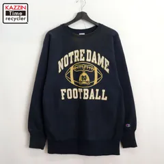 チャンピオン リバースウィーブ　刺繍タグ　ノートルダム大学　XLサイズ 美品 90s 刺繍タグ USA製 チャンピオン NOTRE DAME カレッジ