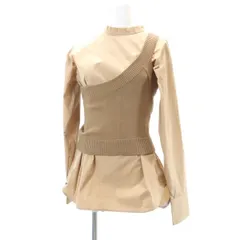 未使用 ローズバッド ワンショルダーニット付き ブラウス ブラウン系 ROSE BUD レディース 【200909】 【中古】