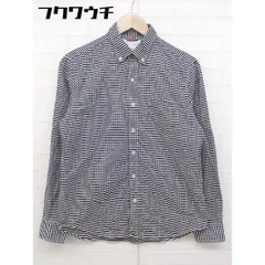 ◇ THE SHOP TK ザショップティーケー TAKEO KIKUCHI チェック ボタンダウン BD 長袖 シャツ サイズS ブラック系 メンズ  【中古】 【1107050008150】