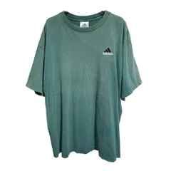 adidas (アディダス) ■ ② パフォーマンスロゴ刺繍TEE メンズ グリーン L