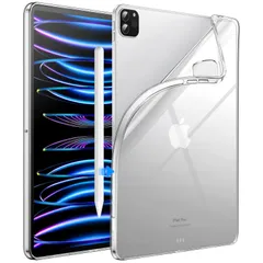 【人気商品】ソフトTPU (第4/3/2世代) 透明 2022/2021/2020モデル スリム ケース 耐衝撃 11インチ用 タブレットカバー Pro Pencil2充電対応 iPad (クリア) JEDirect
