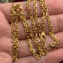 K18 小豆チェーン　ネックレス　19.3g 約50cm 幅3.2mm