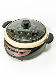 [J-A4612291301520] TIGER タイガー グリルなべ　CQG-A300 遠赤土鍋コーティング たこ焼き 本体のみ