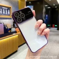 iphone15promaxケース カーバー お洒落　軽量 指紋防止 耐衝撃　ケース　濃い紫