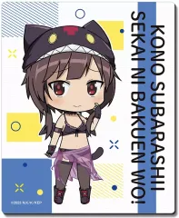 【中古】マウスパッド デザイン04(めぐみん/ちびキャラちょむすけ風水着Ver.) ラバーマウスパッド 「この素晴らしい世界に爆焔を!」