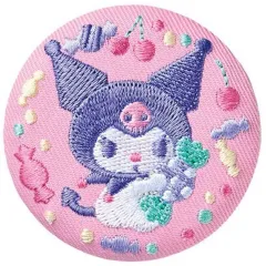 【中古】食玩 雑貨 4.クロミ 「サンリオキャラクターズ 刺繍缶バッジ付きビスケット2」