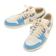 【中古】【未使用】ナイキ NIKE AIR JORDAN 1 LOW SE ジョーダン1 ロー スニーカー ライトブルーxグレー【サイズ28.5cm】【メンズ】