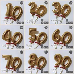 【複数割】数学バルーン　ナンバー　年齢　プロップス　スティック　ブーケ　フラスタ　記念日　誕生日　七五三　退団式　成人式　卒業式　入学式