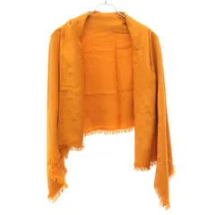 LOUIS VUITTON ルイヴィトン シルクウールモノグラム大判ストール M71342 オレンジ