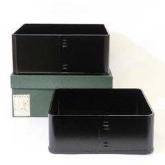 【真の炭点前】神折敷 一双 黒一閑塗 宗旦好写 炉・風炉 茶道具【中古 美品】