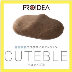  【開封済・未使用品】PROIDEA(プロイデア) 骨盤底筋 エクササイズ 電動 クッション キュットブル ブラウン 0070-2659-00 DM0527 0617ML005 0120240603101497