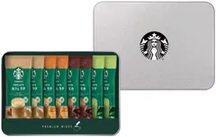 スターバックス プレミアム ミックス ギフト	（SBP-20B）  スターバックス プレミアム ミックス 　カフェラテ18g×2 　キャラメルラテ23g×2 　抹茶ラテ24g×2 　カフェモカ22g×2 　贈り物　記念品　プレゼント　内祝　挨拶回り　お供え　M