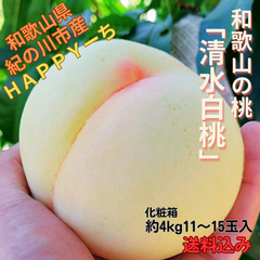 ☆7月下旬~発送「クイーンピーチ和歌山の清水白桃」(化粧大箱12~15玉入)/お買い得/シェア買い/共同購入/少し訳あり/食べ頃/プチ贅沢/お取り寄せ/産地直送