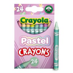 【在庫処分】正規品 521835 Crayons Pastel Crayola 24色 クレヨン パステルカラー クレヨラ