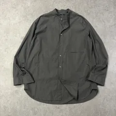 ユニクロ　UNIQLO ＋J スーピマコットンオーバーサイズスタンドカラーシャツ 長袖　スタンドカラー　ノーカラー　ゆったり　メンズ　サイズL シャツ　長袖　オーバーサイズ　美品