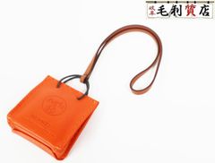 HERMES  エルメス サック オランジュ Y刻 チャーム アニョーミロ ヴァーミリオン バッグチャーム レディース 小物