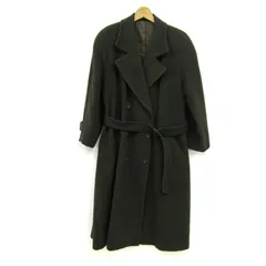 コムサ・デ・モード ロングコート ウールコート アウター カシミヤ混 レディース ﾌﾘｰサイズ カーキ COMME CA DU MODE 【中古】