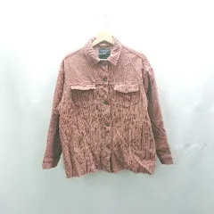 ◇ ⊇ ZARA ザラ 長袖 コーデュロイジャケット サイズS レッド系 レディース E  【1502180061639】