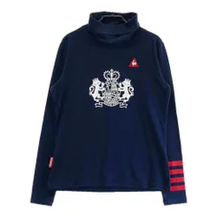 サイズ：M LE COQ GOLF ルコックゴルフ  タートルネック 起毛 長袖Tシャツ  ネイビー系 [240101433186] ゴルフウェア レディース ストスト